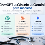 ChatGPT vs Claude vs Gemini para médicos: ¿cuál es mejor en 2026?